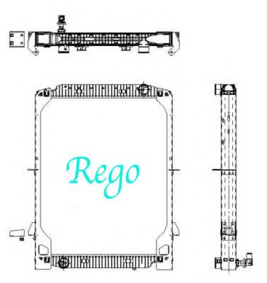 Eurostar Aluminum Heavy Duty Truck Radiators 2 Core / 3 Core / 4 Core