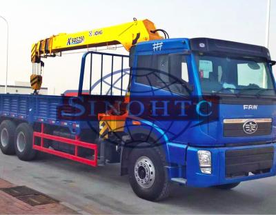 20 Tons 6x4 / 30 Tons 8x4 Cargo Transport Truck Heavy Duty Truck Mounted Crane