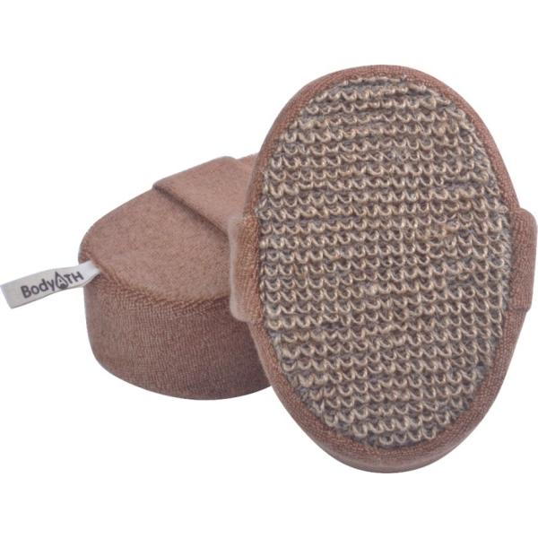 Eco - Friendly Hemp Oval Bath Body Scrubber Pad No Stimulation With Elastic Belt