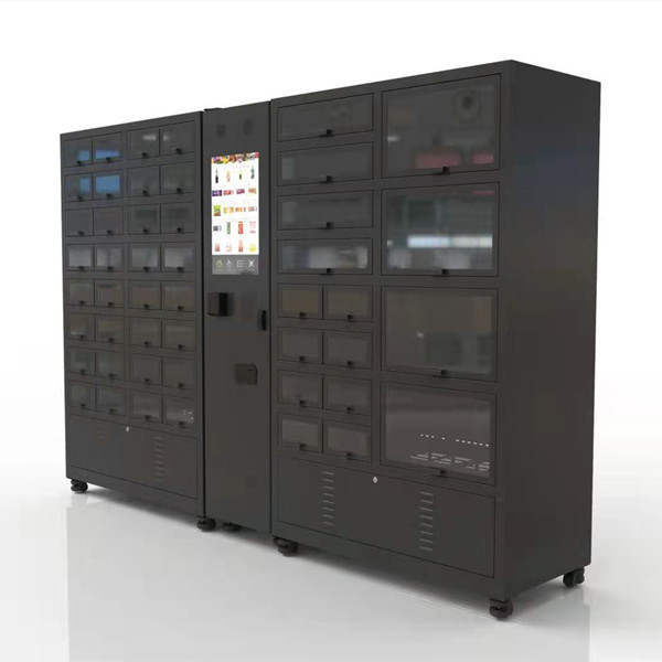 Refrigerate автомат шкафчика с автоматом шкафчика черного цвета 48 клеток охлаждая