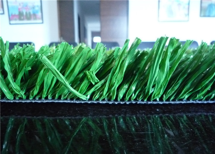 50mm PE + PP Soccer Artificial Grass , Green Futsal Synthetic Lawn Natural , Soft