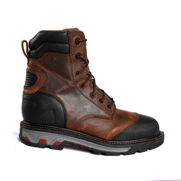 Split Cow Leather Goodyear Steel Toe Shoes Shock Absorption Puncture Resistance Branded Safety Shoes