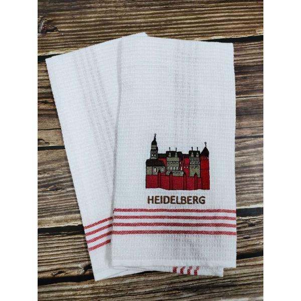 Напечатанные полосы хлопчатобумажные полотенца для взрослых гольфистов