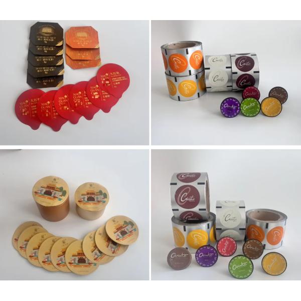 Фабрика оптом Алюминиевая фольга уплотнительная крышка чай парафильм Алюминиевые крышки для чая