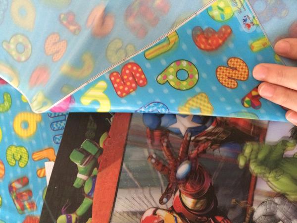 motion 3d lenticular soft PVC fabric sheets printing for handbags shoes and garments accessories United States