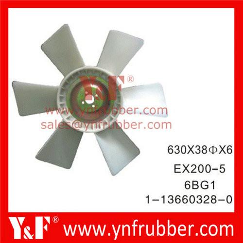 Excavator Fan Blade for , VOL-VO, Komatsu, Hitachi, Sumitomo, Kobelco, Kato, Hyundai, Doosan, Daewoo, Kubota,