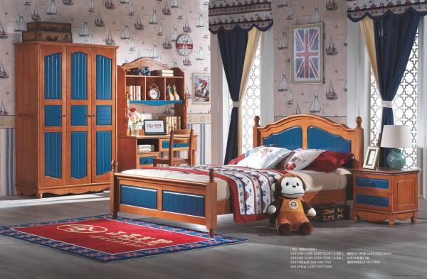 youth solid wood bed room set furniture