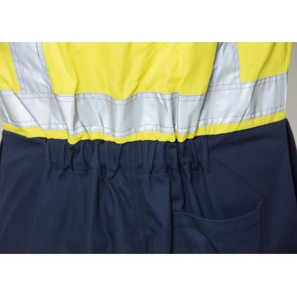 Double Stitching Safety Work Clothes High Visable Orange Jacket Bib Pants Suit