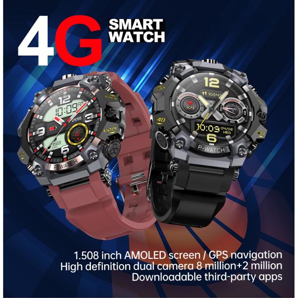 Quad Core Health Monitor Watch With Heart Rate Monitoring And WIFI Wireless Internet Access