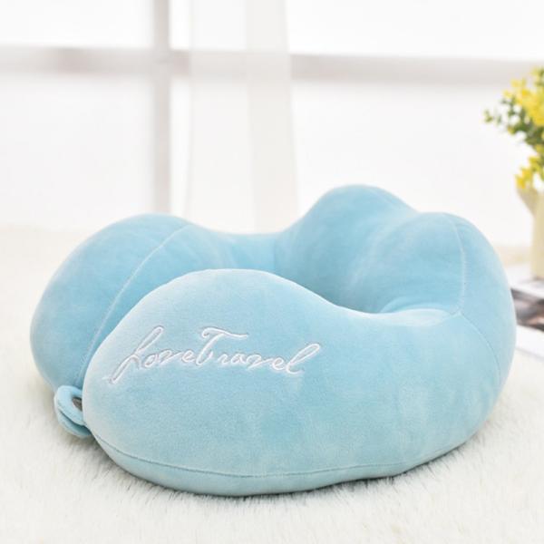 Fasion Style U-Shape Cervical PP-cotton Travel Pillow for Car Home Office Nap 2023