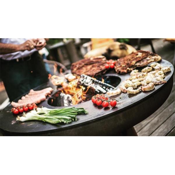 Современное варя БАРБЕКЮ шара огня Corten гриля барбекю угля стальное на открытом воздухе