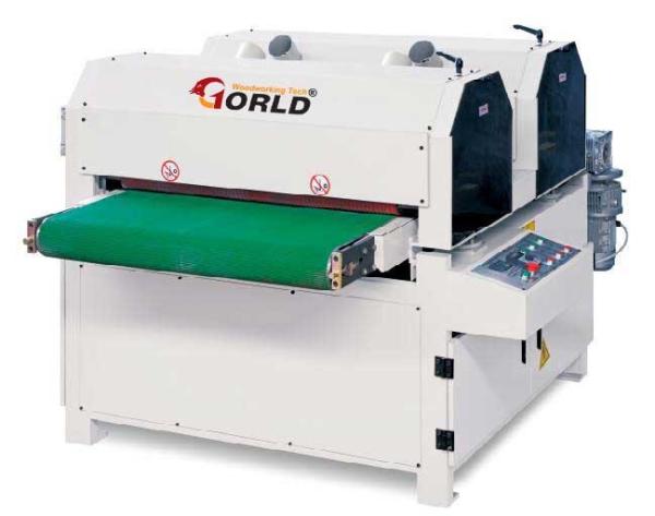 1300mm 4ft width finishing brush sanding polishing machinery for grooved curved flat surface wooden panel YSGSF2B1300