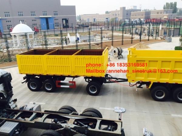 reboque da descarga da capacidade de carga 12wheels de 3axles 50-60T com pés 2Jost