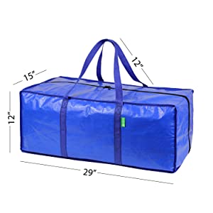 Heavy Duty Extra Large Storage Bags Moving Bag Totes Essentials, Moving Supplies, Clothing Storage Bags