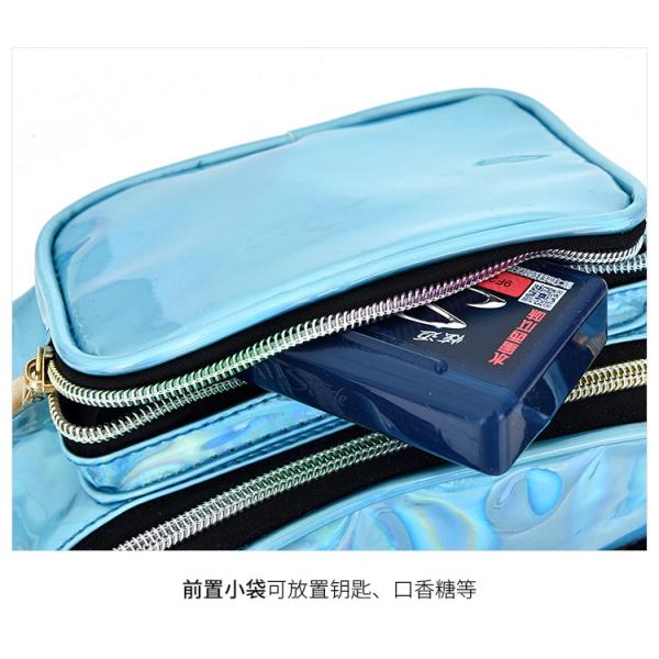 Unisex Holographic Fanny Pack with Adjustable Belt for Rave Festival Travel Party