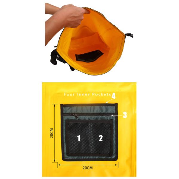 30L PVC Waterproof Dry Bag For Beach Diving Lightweight Durable Various Color