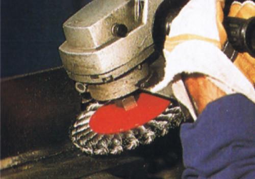 Knotted brushes with shank