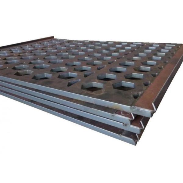 Dureza NM Estudio de placas de perforación metálicas de acero