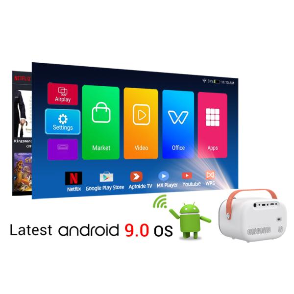 Sun 700 Portable Projector with Handle Support Full HD Proyector 1080P Home Video Projetor