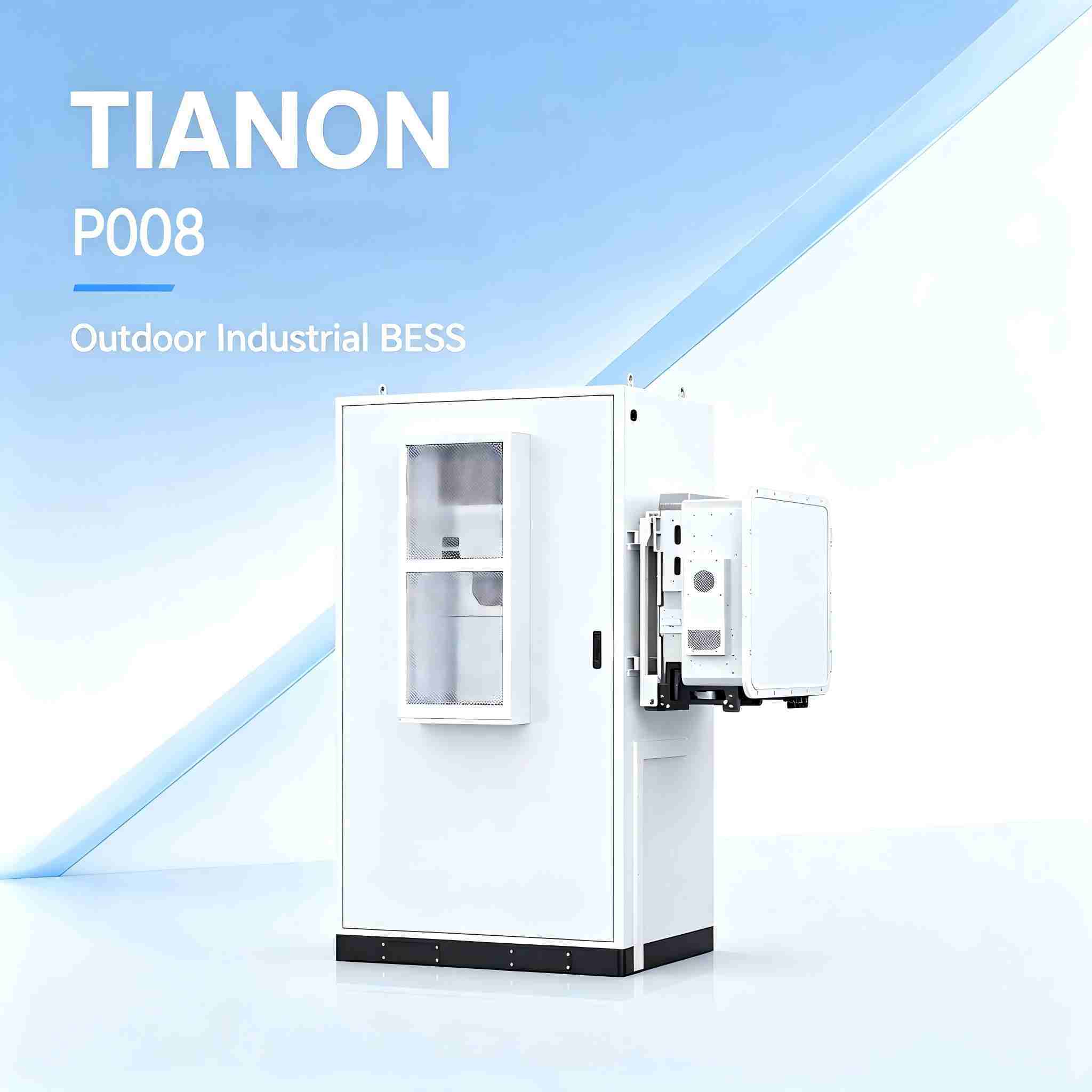 241kWh Industrial Commercial LiFePO4 ESS Cabinet Large Factory Peak Shaving Solar Backup Energy Storage System - Tianon