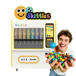 Sweet Treat Dispenser Vending Machine with Robotic Arm Dispensing Method in