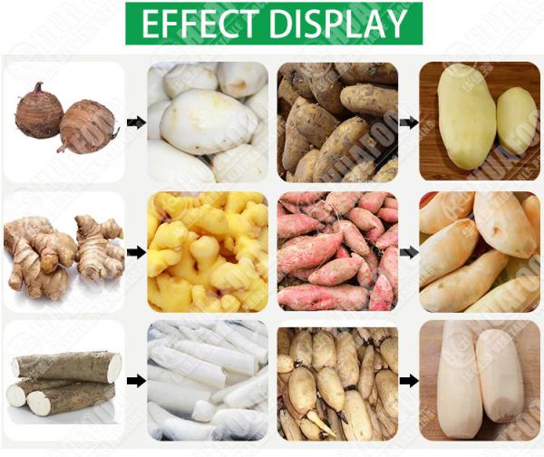 Potato Soft Brush Washing Polished Carrot Taro Stiff Bristle Brush Roll Peeling Cleaning Machine