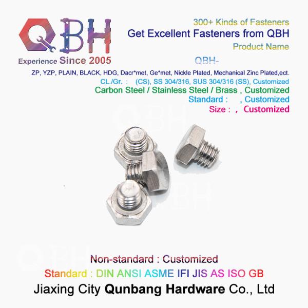 304 316 Stainless Steel Din933 Hexagon Bolt Screws Customized Specification