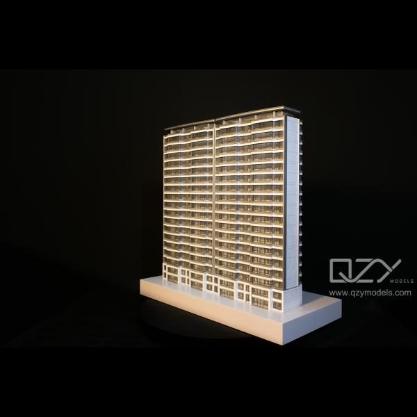 LWK 3D rascacielos arquitectura modelo estructural 1/100 Hangzhou Zhonghai Residencia