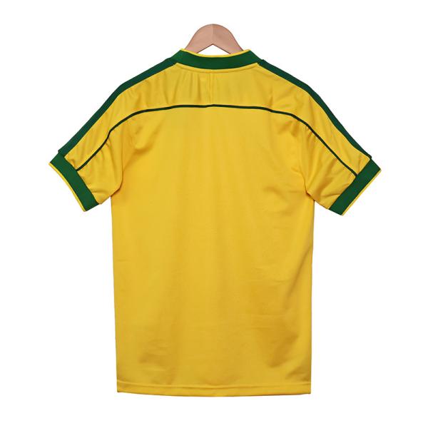 Brazil 1998 Retro World Cup Home Jersey Replica Support Customization