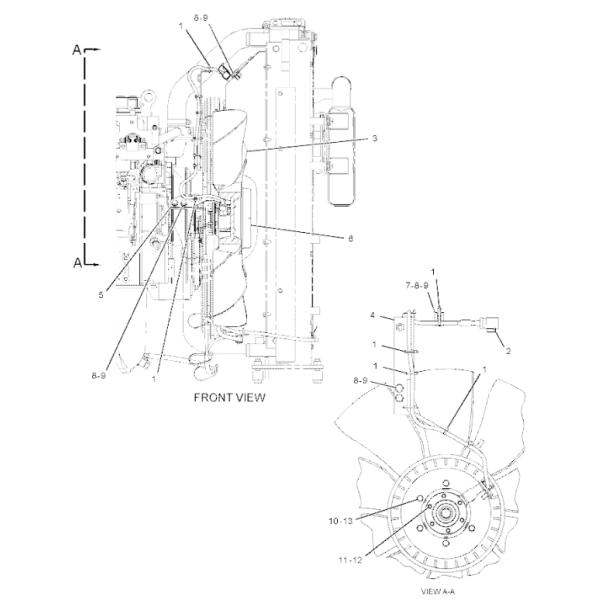 324-0123 3240123 Fan Drive Motor Excavator Engine Parts Fitting For 3066 320D