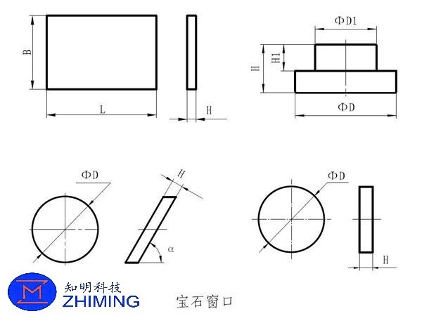 Sapphire Windows:High-purity single-crystal alumina α-Al₂O₃ Fully customizable highly transparent
