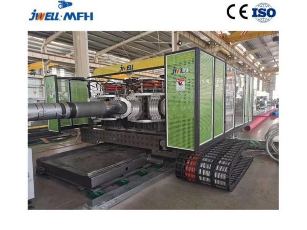 Máquina ondulada horizontal da extrusão da tubulação da parede dobro DWC
