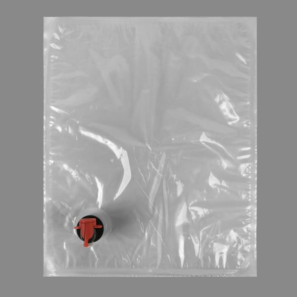 Sac robinet en plastique transparent personnalisé BIB 3l 5l 10l 20l pour eau potable, vin, jus de fruits en boîte avec valve papillon Vitop