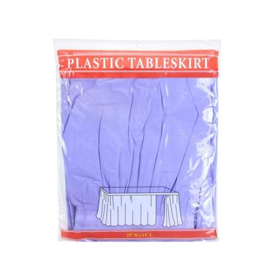 Smooth Surface Disposable Plastic Table Skirts For Catering Table Decoration