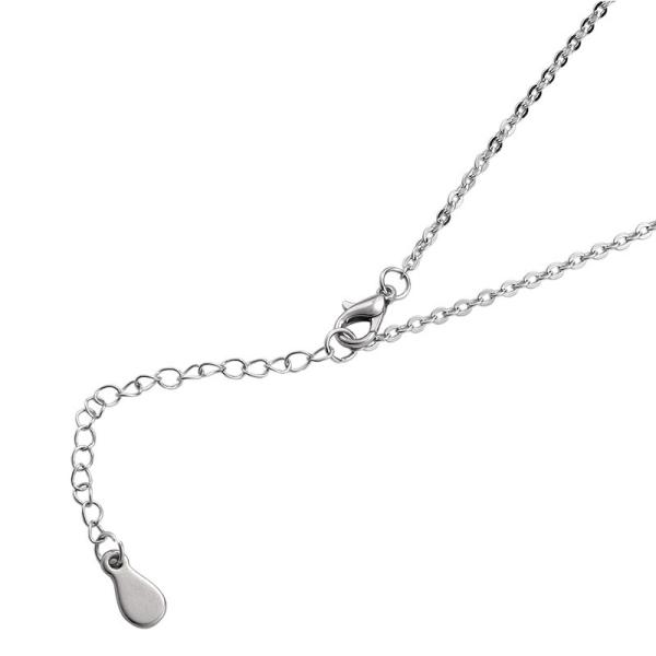 Collier de bijoux Souvenir Cadeau Collier avec pendentif en forme de cœur Collier sublimation en forme de cœur avec diamant