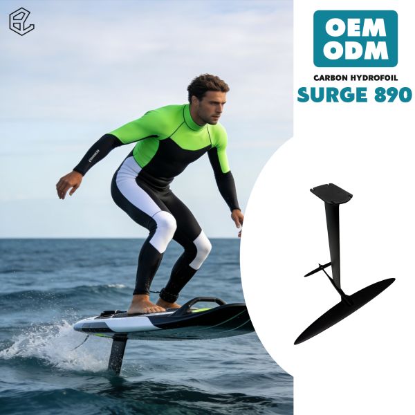 SURGE 890 Surf Style Carbon Hydrofoil Set for Powerful Carving & Wave Riding