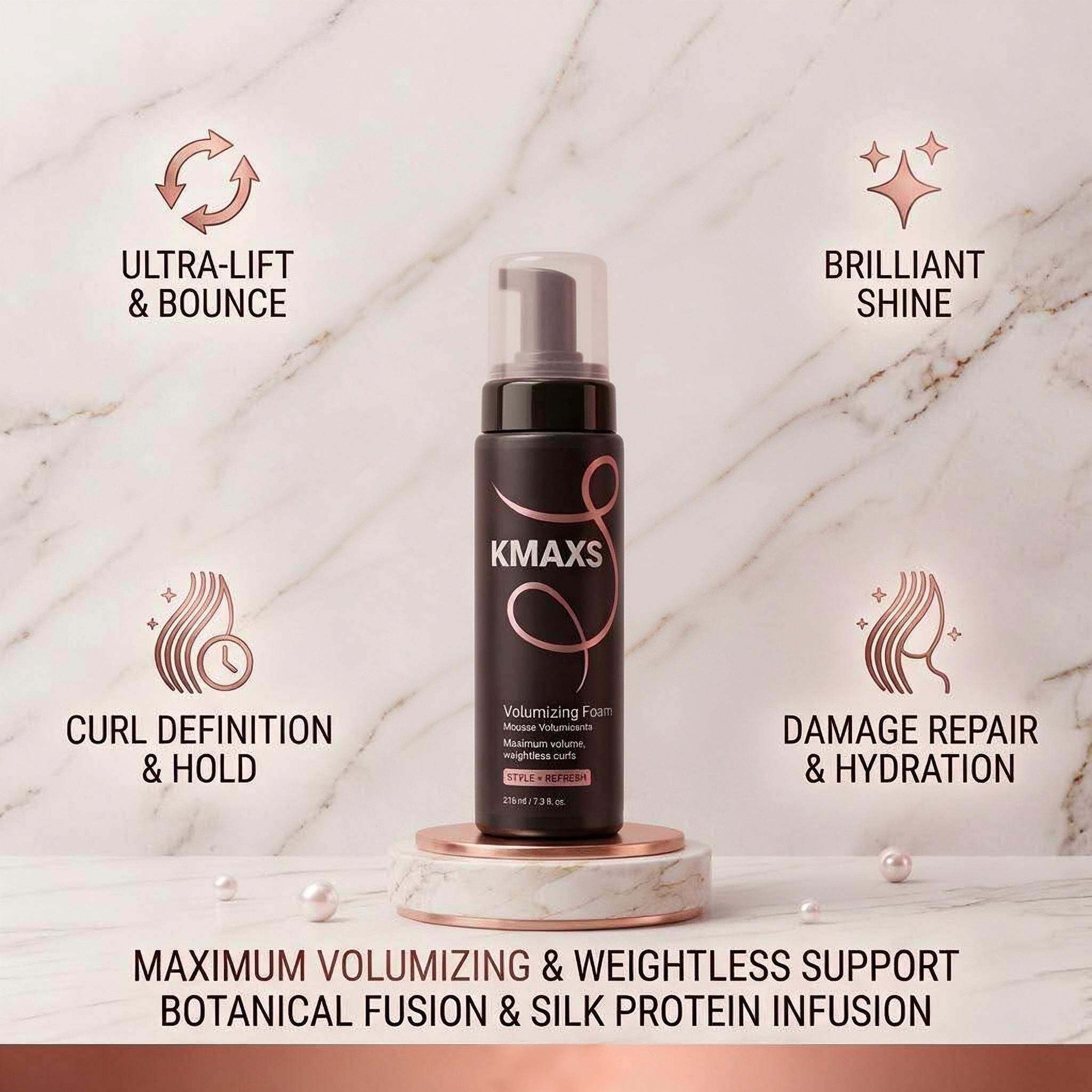 Fast Drying Moisturizing Hair Styling Products Lightweight Curl Cream Mousse Frizz Control