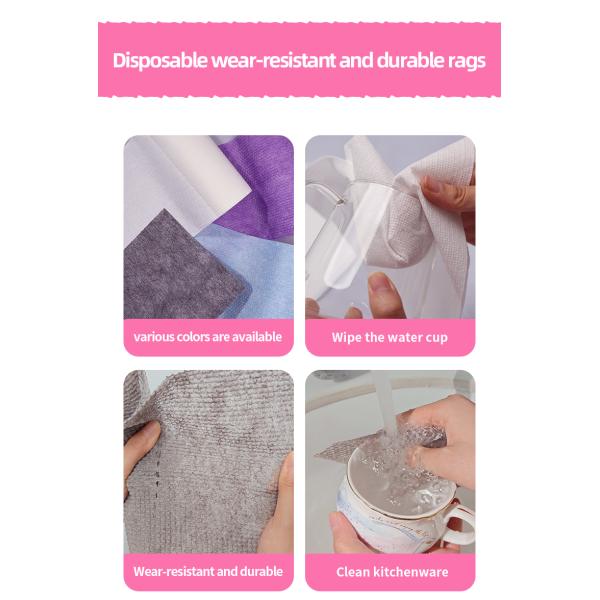 60gsm~70gsm Disposable Kitchen Cloths Multifunctional Nonwoven Cleaning Cloth