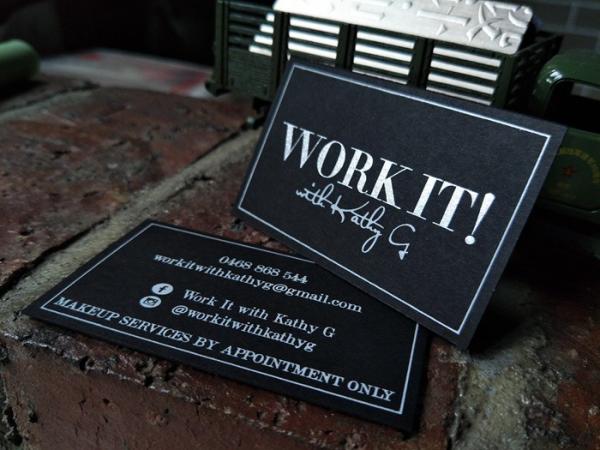 Personalised Design Recycled Business Cards , Black Spot Uv Business Cards