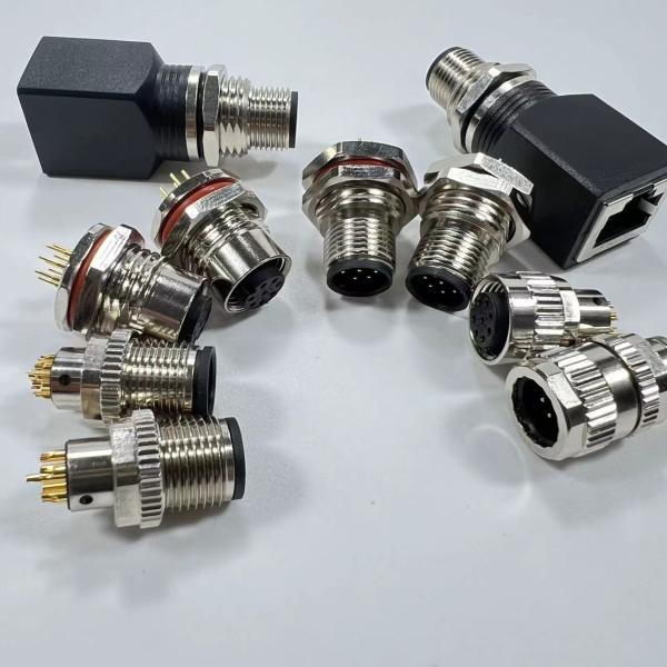 BEXKOM Gold Plated Panel Mount Electrical Automotive Sensor Connectors For Harsh Environments