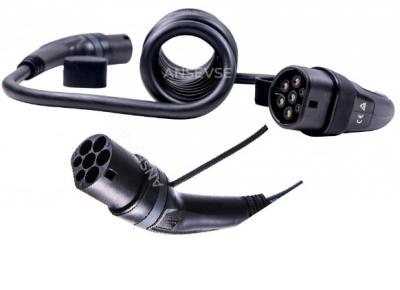 250V tipo da fase monofásica 7kW - 2 carregador Tethered cabos de carregamento de EV EV