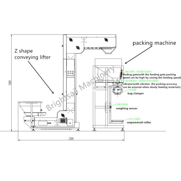 Automatic Salt Sugar Packing Machine For Food Industry 40bags/Minute
