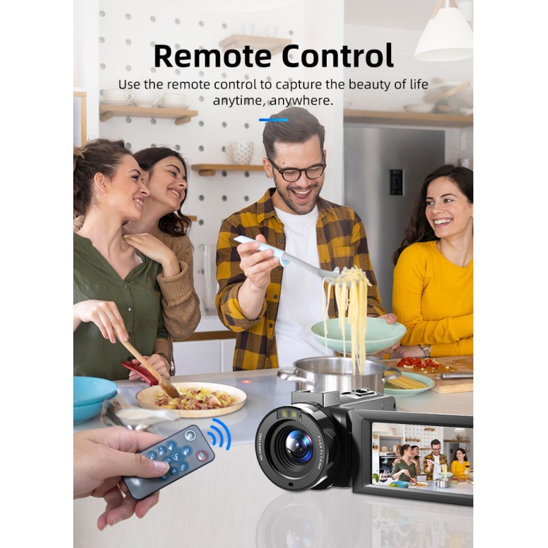 Hot Sale 1080P Handy HD Camcorder Video Cameras 18X Digital Zoom DV With Face Capture&Anti Shake&Beauty Face Vlog Cameras