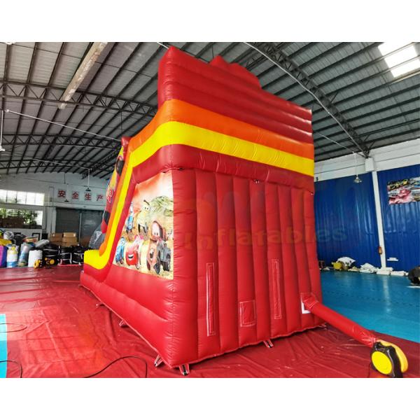 0.55mm PVC Commercial Inflatable Slide Crazy Car Bounce House