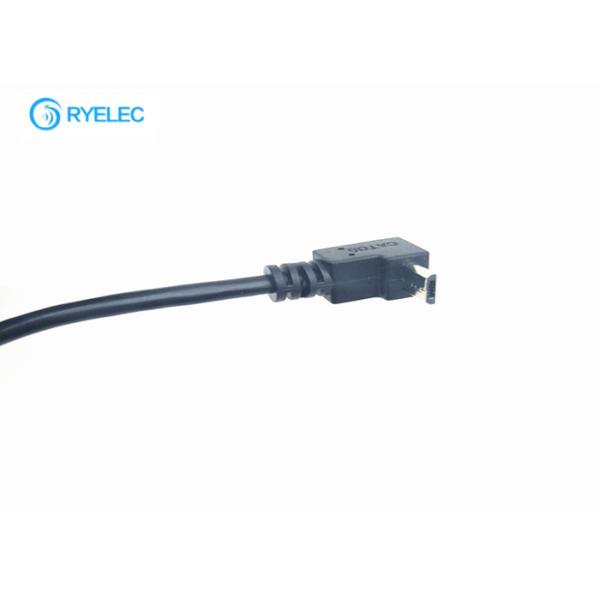 Right Angle 90 Degree Custom Cable Assemblies Micro Usb Connector To Jst Gh Terminal Cable