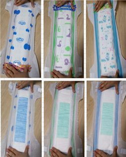 Breathable Organic Eco Disposable Nappies PE Backsheet With PP Tape