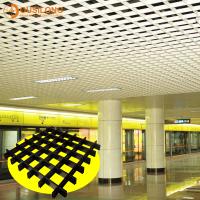 Grille en aluminium de plafond en métal de triangle d'intérieur ignifuge pour des matériaux de construction de supermarché