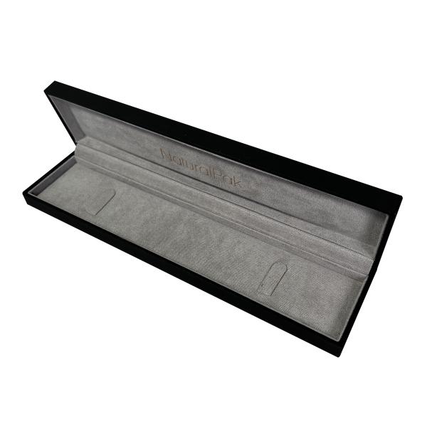 SGS ROHS Two Shades Gray Bracelet Presentation Box Soft Paper Watch Gift Pack