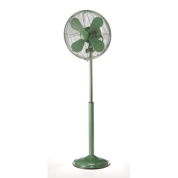 30cm 40W Antique Retro Floor Fan 4 Aluminium Blade 3 Speed AC Copper Motor