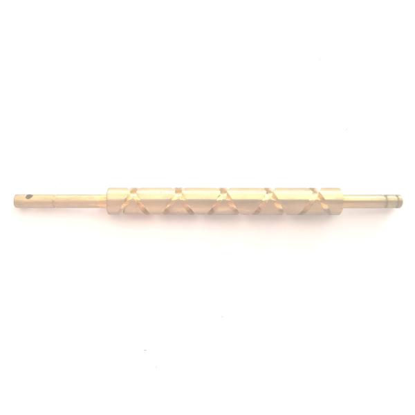 Precision Brass Steel Worm Gear Shaft 7.96mm Diameter 112mm Length